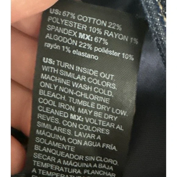 White House Black Market WHBM High-Rise Mariner Wide Leg Jeans Sailor Dark Sz 8 - Picture 12 of 15